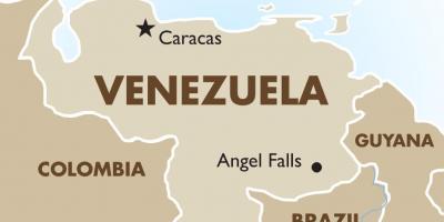 Venezuelas hovedstad kort