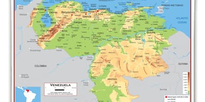 Kort i venezuela højde