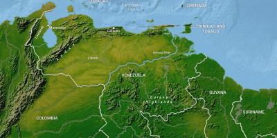 Kort i venezuela geografi